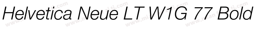 Helvetica Neue LT W1G 77 Bold conde字体转换